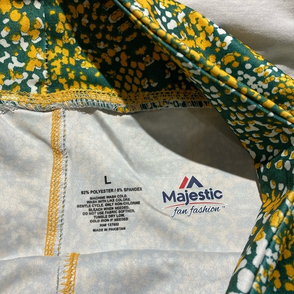 Women’s Majestic Brand Zubaz Green Bay Packers leggings! Size large, NWT! - Picture 4 of 7